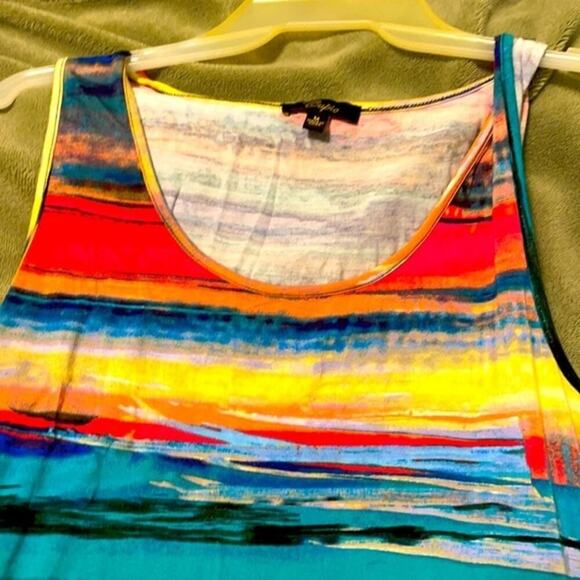 Cupio beach cover with black mesh trim multi color M - Picture 4 of 9